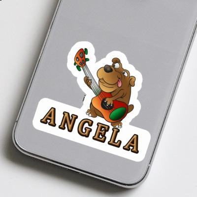 Guitarist Sticker Angela Laptop Image