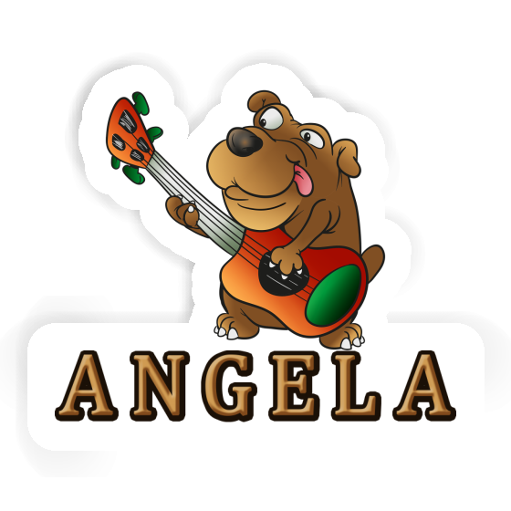 Guitarist Sticker Angela Image