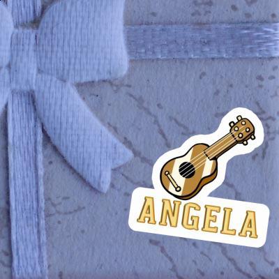 Angela Sticker Gitarre Notebook Image