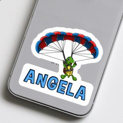 Aufkleber Gleitschirmflieger Angela Image