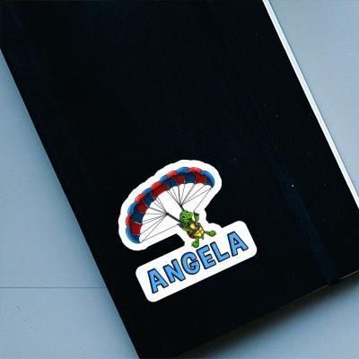 Aufkleber Gleitschirmflieger Angela Laptop Image