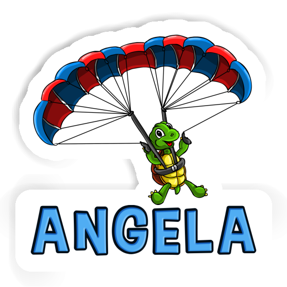 Aufkleber Gleitschirmflieger Angela Image