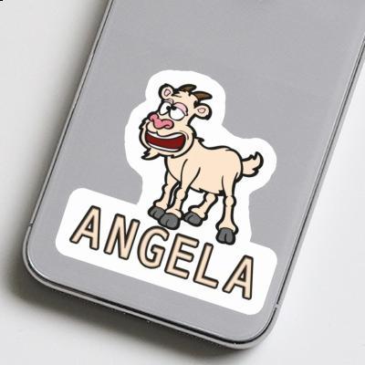 Angela Sticker Ziege Laptop Image