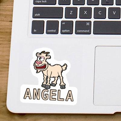 Autocollant Chèvre Angela Laptop Image