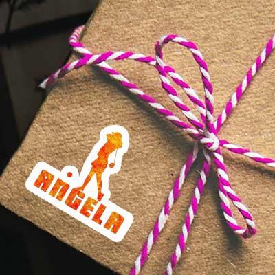Sticker Angela Golfer Gift package Image