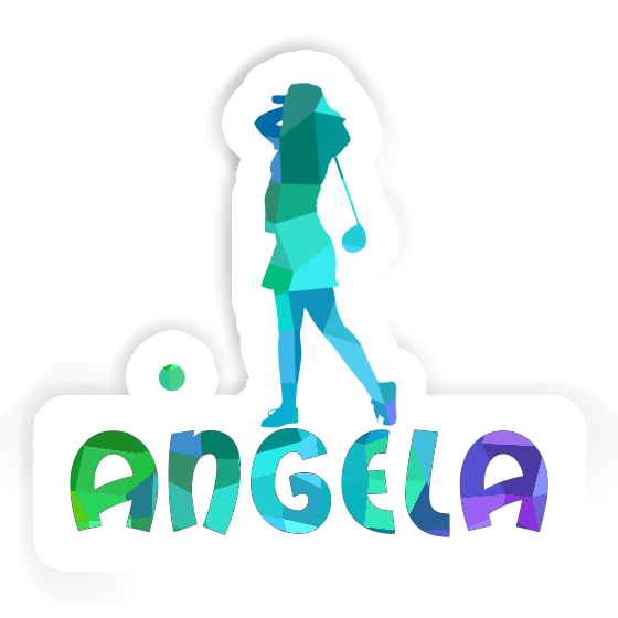 Autocollant Angela Golfeuse Notebook Image