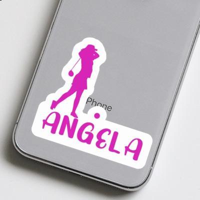 Sticker Golfer Angela Laptop Image