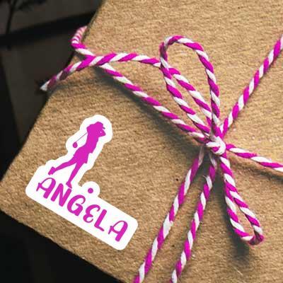 Angela Autocollant Golfeuse Gift package Image