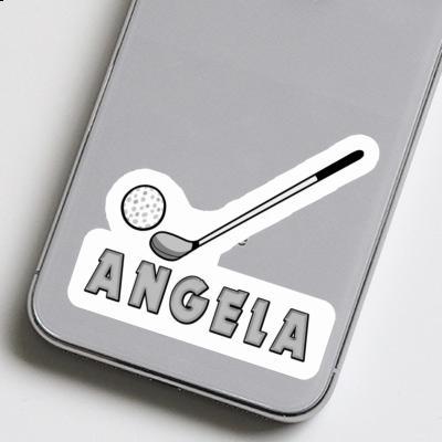 Autocollant Angela Club de golf Laptop Image