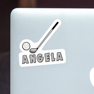Angela Aufkleber Golfschläger Laptop Image