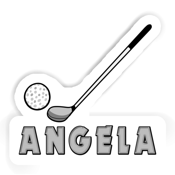 Angela Aufkleber Golfschläger Notebook Image