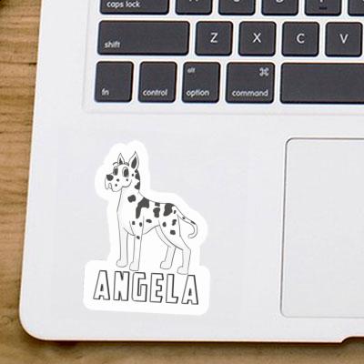 Dogge Sticker Angela Laptop Image