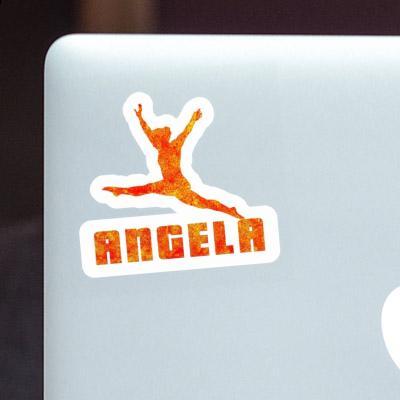 Aufkleber Angela Gymnastin Laptop Image