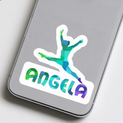 Angela Aufkleber Gymnastin Image