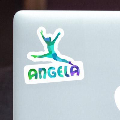 Angela Aufkleber Gymnastin Laptop Image