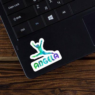 Angela Aufkleber Gymnastin Laptop Image
