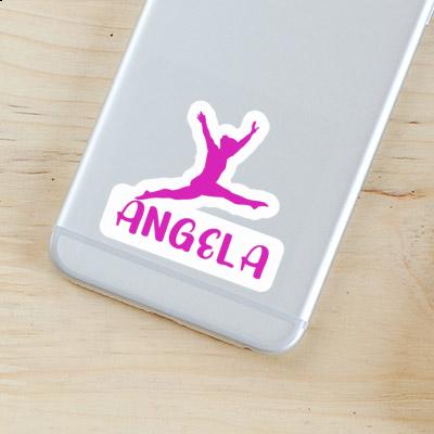 Gymnastin Sticker Angela Laptop Image