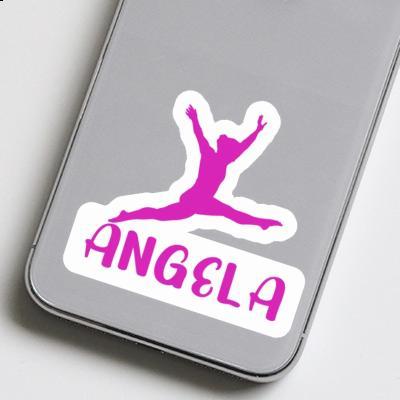Gymnastin Sticker Angela Laptop Image