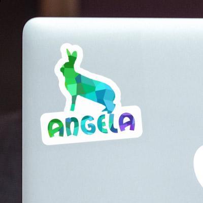 Rabbit Sticker Angela Laptop Image