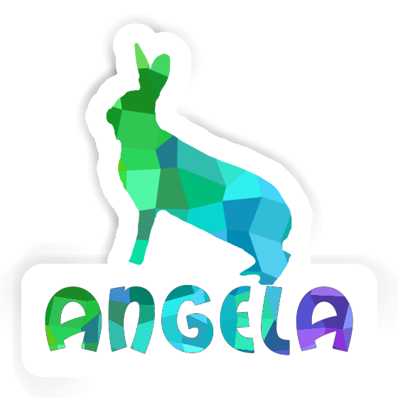 Lapin Autocollant Angela Image
