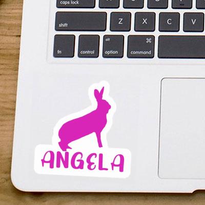 Angela Autocollant Lapin Laptop Image