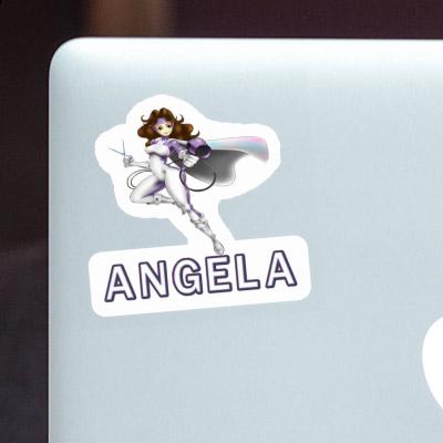 Angela Autocollant Coiffeuse Laptop Image