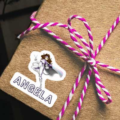 Angela Sticker Hairdresser Laptop Image