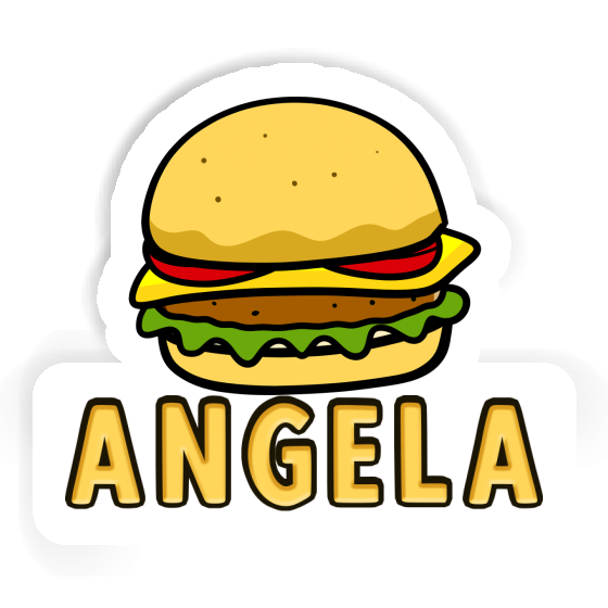 Angela Sticker Hamburger Notebook Image