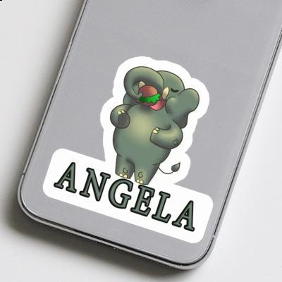 Sticker Angela Elephant Laptop Image