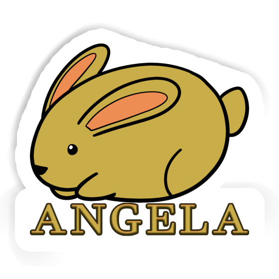 Angela Sticker Hare Laptop Image