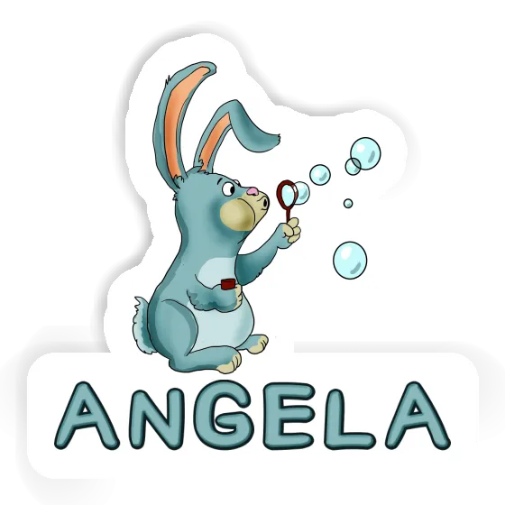 Aufkleber Angela Seifenblasen-Hase Image
