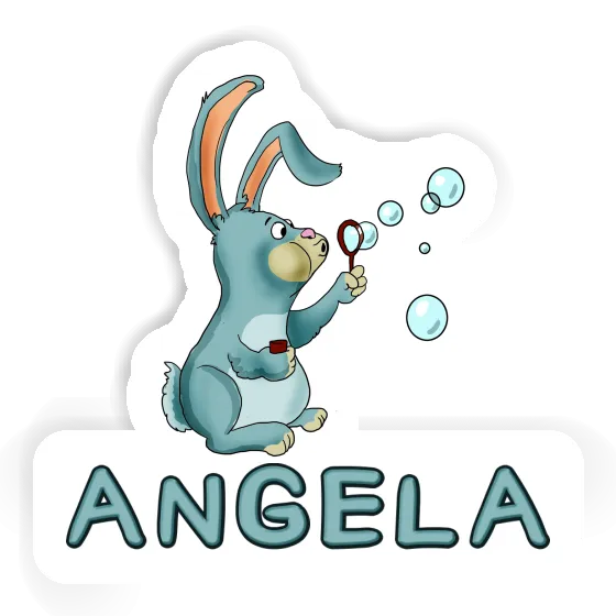 Lapin Autocollant Angela Image