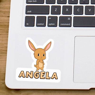 Angela Sticker Hare Laptop Image