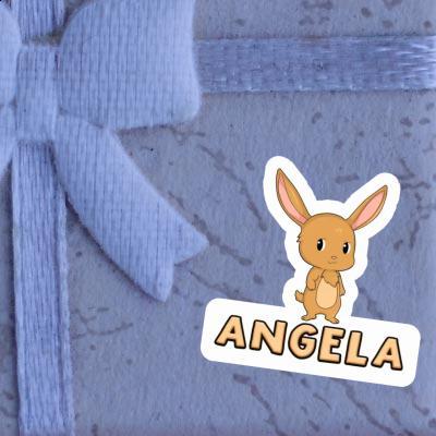 Angela Sticker Hare Laptop Image