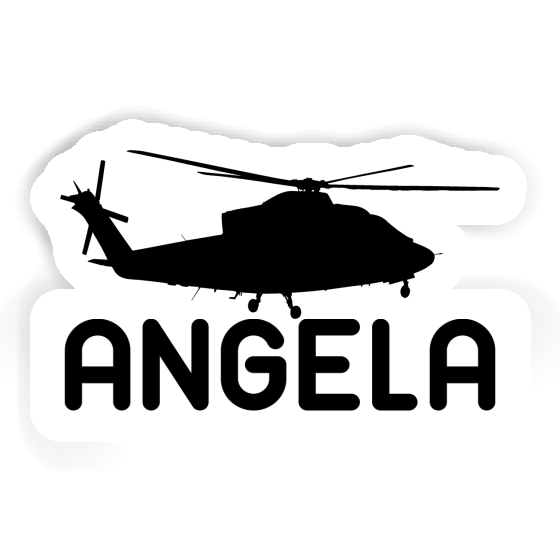Autocollant Angela Hélicoptère Notebook Image