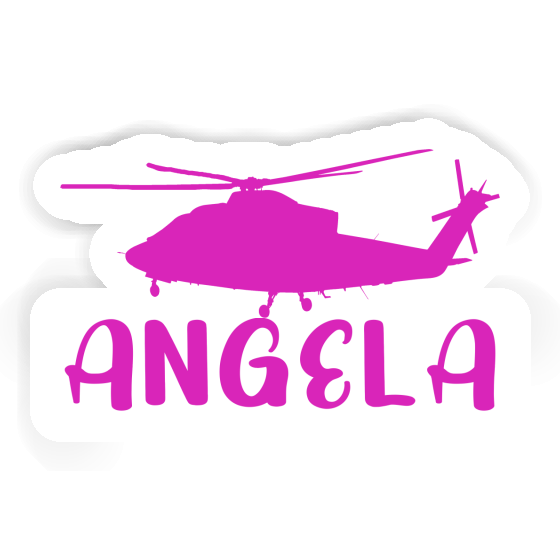Aufkleber Helikopter Angela Laptop Image