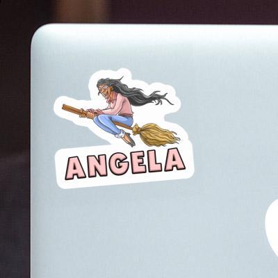Witch Sticker Angela Laptop Image