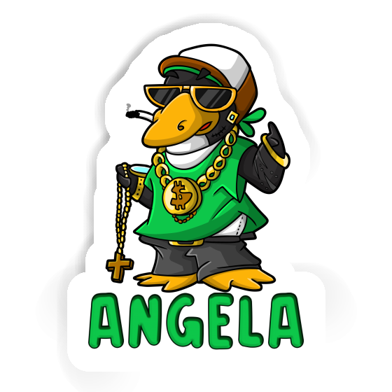 Angela Autocollant Pingouin hip-hop Notebook Image