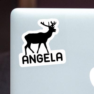 Angela Autocollant Cerf Laptop Image
