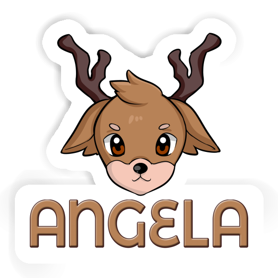Angela Sticker Deerhead Notebook Image