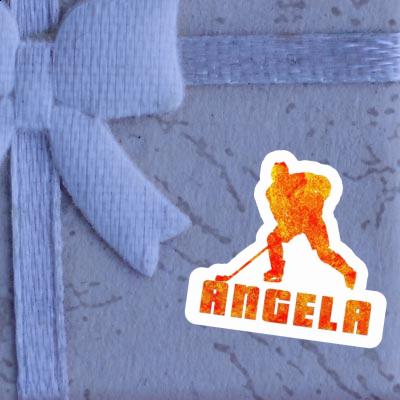 Aufkleber Eishockeyspieler Angela Notebook Image