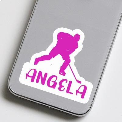 Aufkleber Eishockeyspielerin Angela Notebook Image