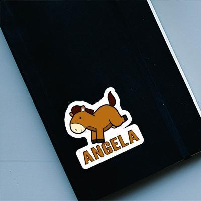 Angela Autocollant Cheval Notebook Image