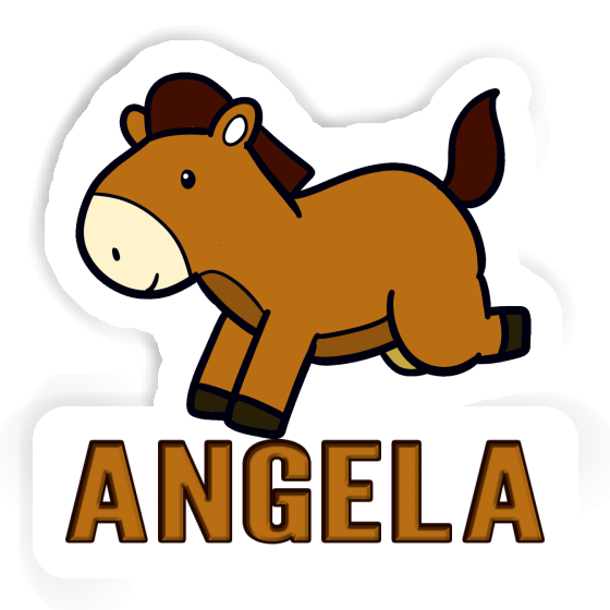 Angela Aufkleber Pferd Laptop Image