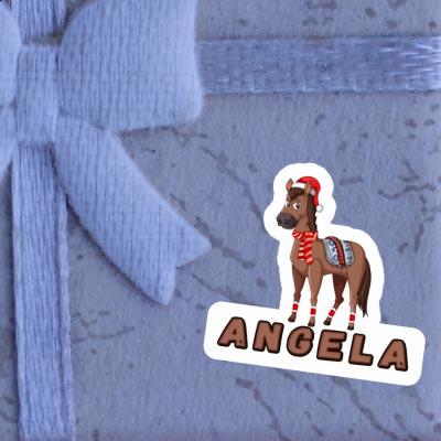 Angela Sticker Christmas Horse Gift package Image