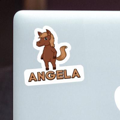 Angela Sticker Pferd Notebook Image