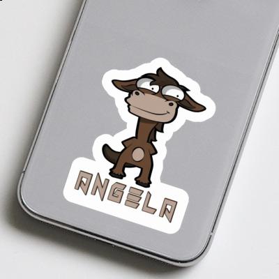 Sticker Angela Standing Horse Notebook Image