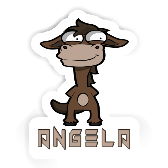 Sticker Angela Standing Horse Laptop Image