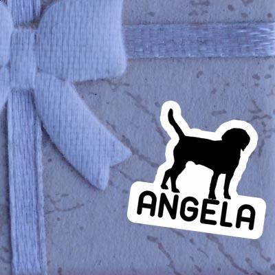 Angela Aufkleber Hund Laptop Image