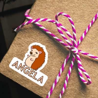 Angela Sticker Hedgehog Laptop Image